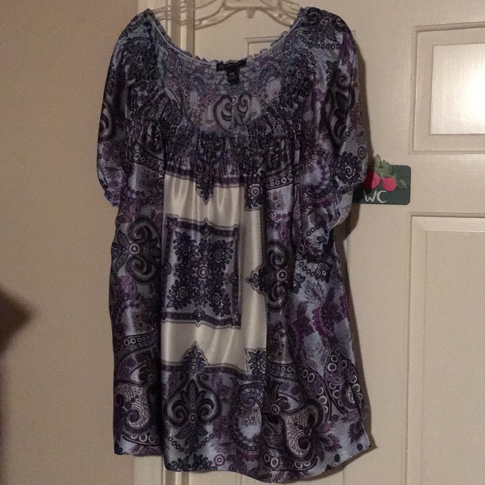 Plus sized peasant top